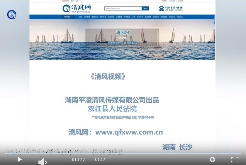 双江县人民法院宪法宣传日视频