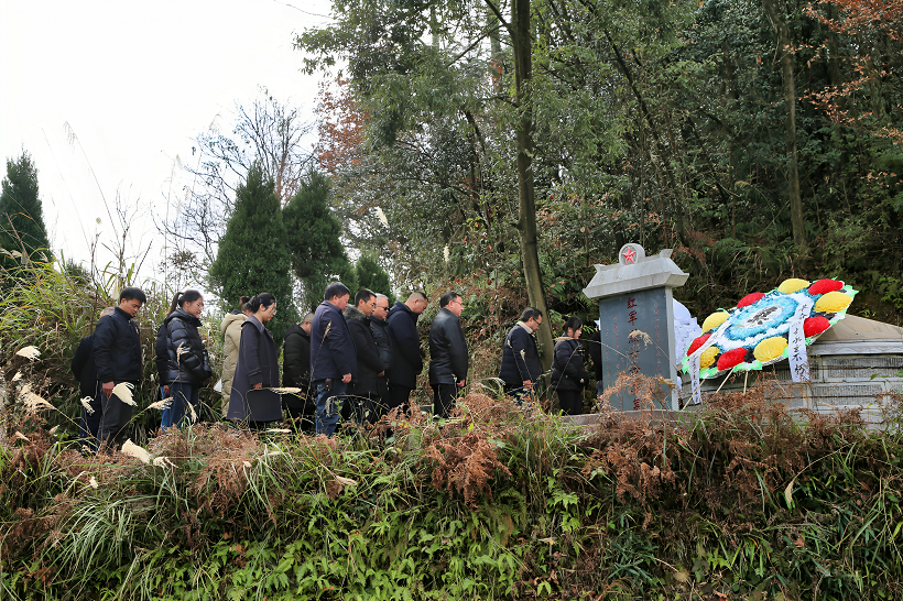黄平县机关党员干部到大顶山红军烈士墓开展董事会传统教育活动（廖尚刚 摄）.png