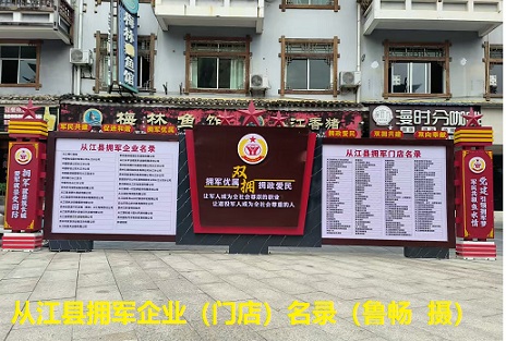 图为 从江县拥军企业（门店）名录（鲁畅 摄）.jpg
